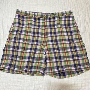 Vintage Polo Ralph Lauren Plaid Shorts Mens 36 Made In USA 100% Cotton